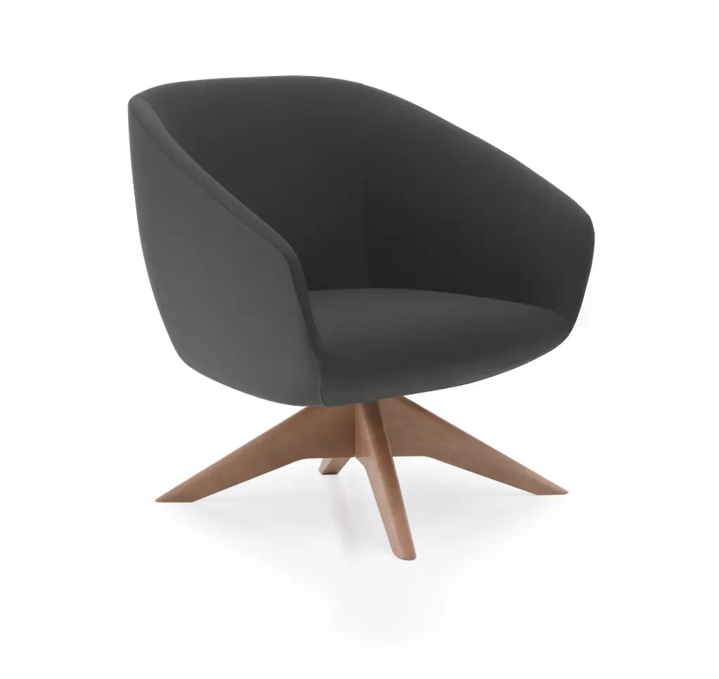 Sillón Brek Base de Madera